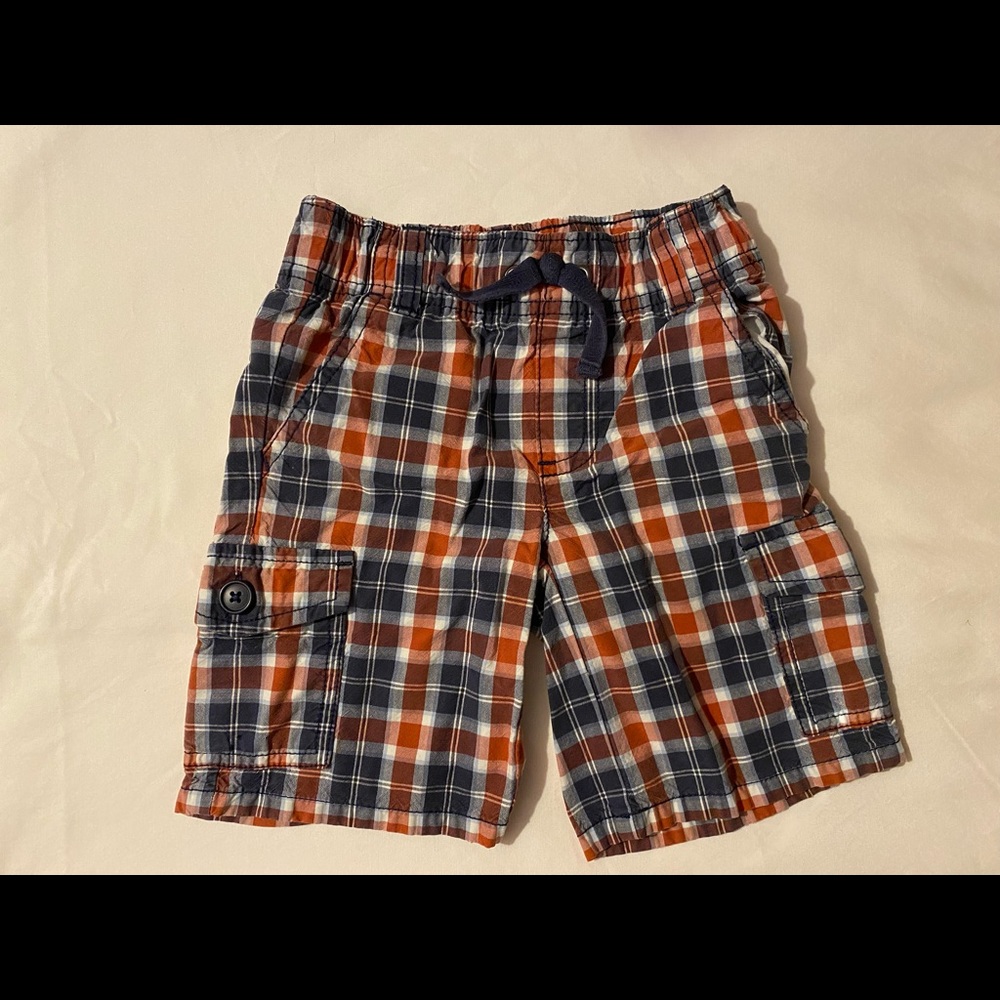 Orange stripe shorts